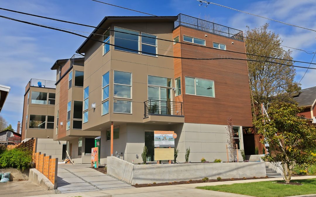 exterior of townhome