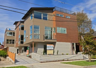 exterior of townhome